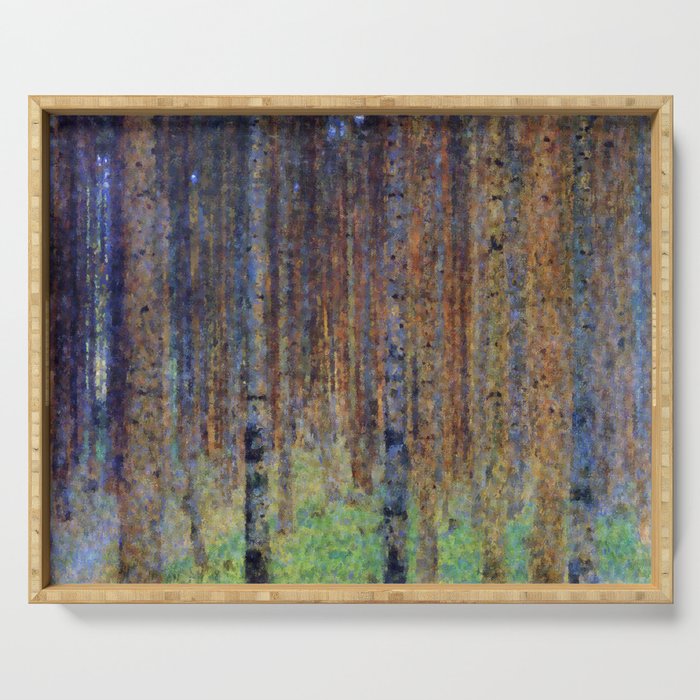 Gustav Klimt Pine Forest II Serving Tray Gallery Image 1