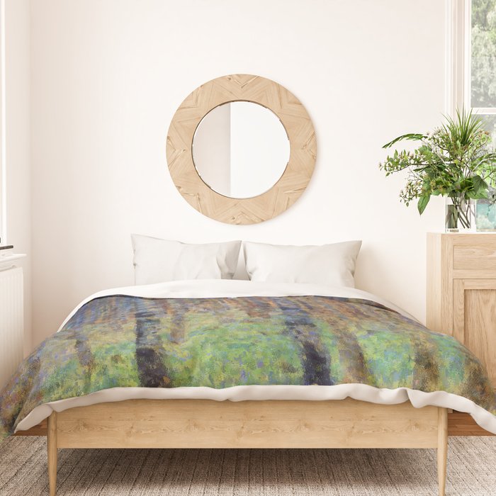 Gustav Klimt Pine Forest II Duvet Cover Gallery Image 3