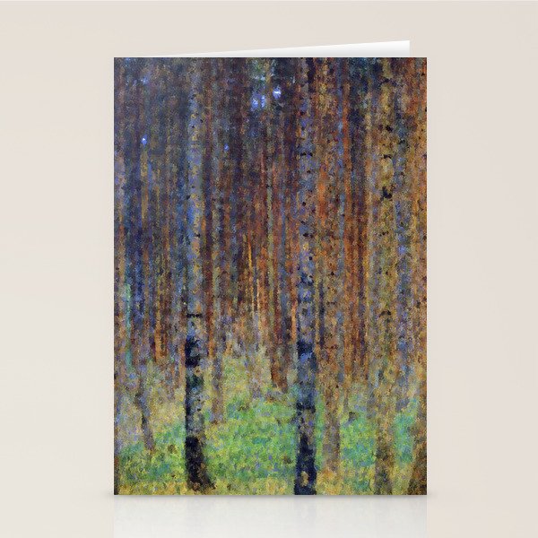 Gustav Klimt Pine Forest II Stationery Card Gallery Image 1