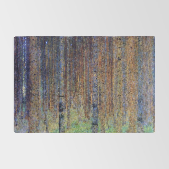 Gustav Klimt Pine Forest II Rug Gallery Image 2