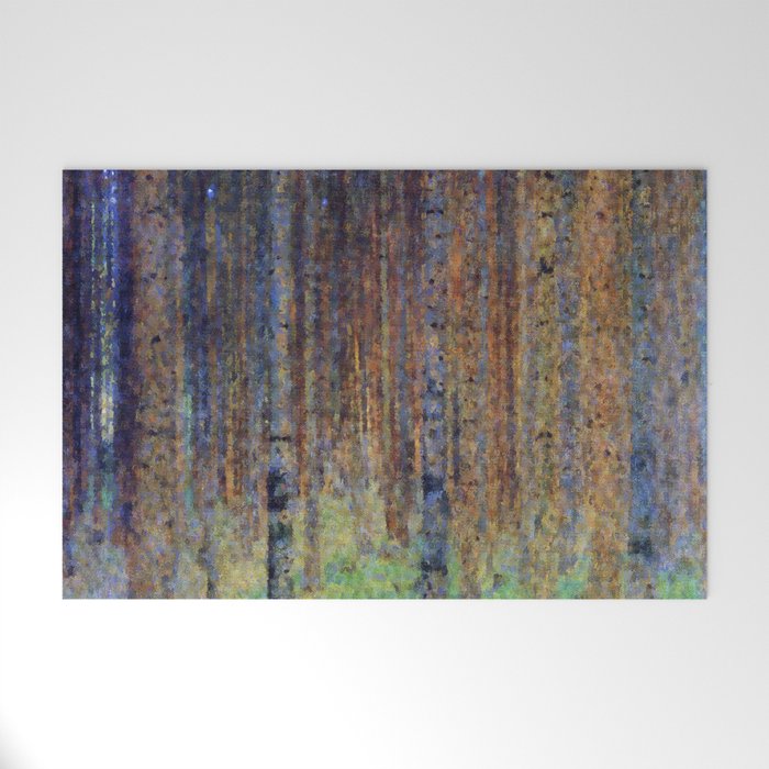 Gustav Klimt Pine Forest II Welcome Mat Gallery Image 1