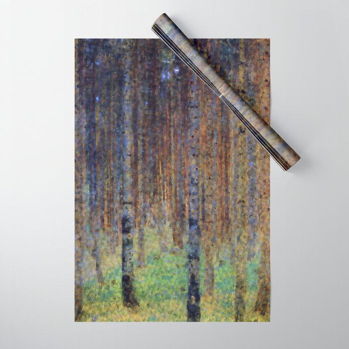 Gustav Klimt Pine Forest II Wrapping Paper Gallery Image 1