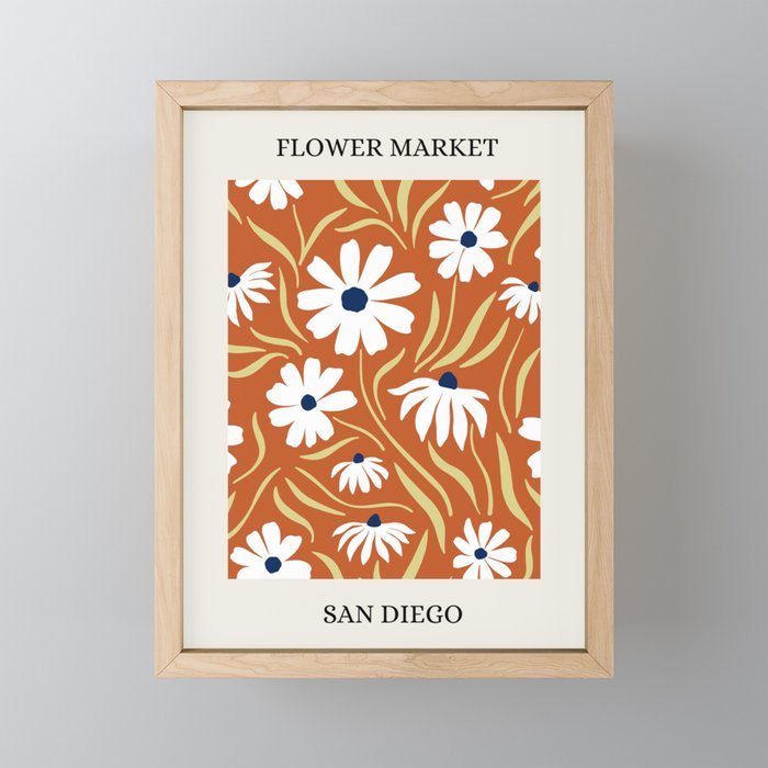 Flower Market, San Diego Mini Art Print Gallery Image 1