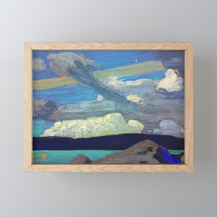 Tom Thomson Clouds ("The Zeppelins") 1915 Canadian Landscape Artist Mini Art Print Gallery Image 1