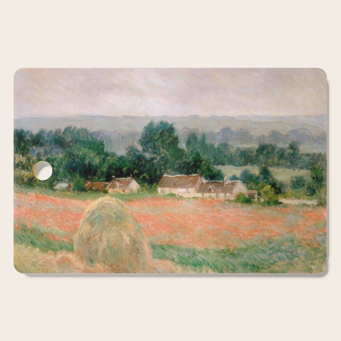 Haystack at Giverny by Claude Monet Cutting Board Gallery Image 1