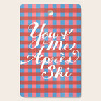 You and Me Apres Ski in Plaid Cutting Board Gallery Image 1