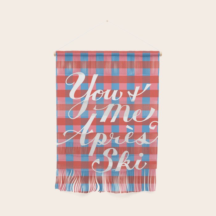 You and Me Apres Ski in Plaid Wall Hanging Gallery Image 1