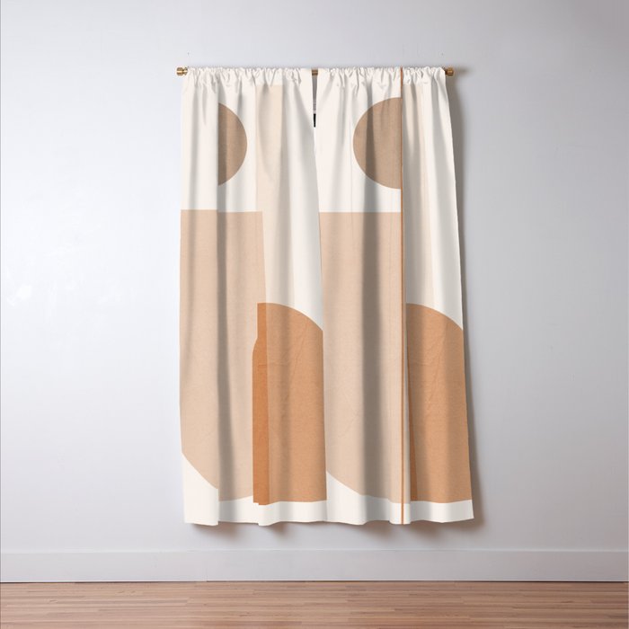 Minimal Geometric Shapes 9 Window Curtain Gallery Image 3