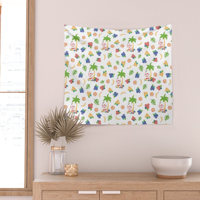 Tropical Monkey Island Wall Tapestry Gallery Image 2