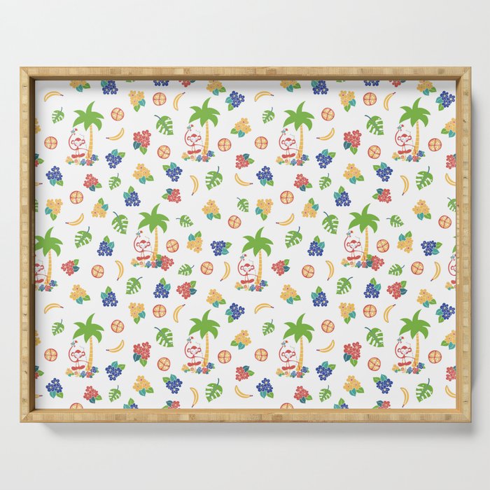 Tropical Monkey Island Serving Tray Gallery Image 1