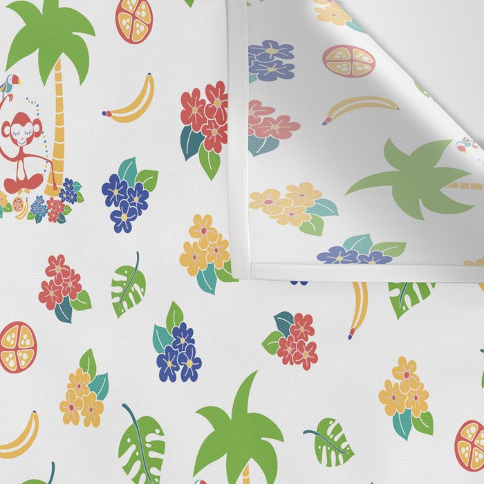 Tropical Monkey Island Wall Tapestry Gallery Image 3