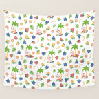 Tropical Monkey Island Wall Tapestry Gallery Image 4