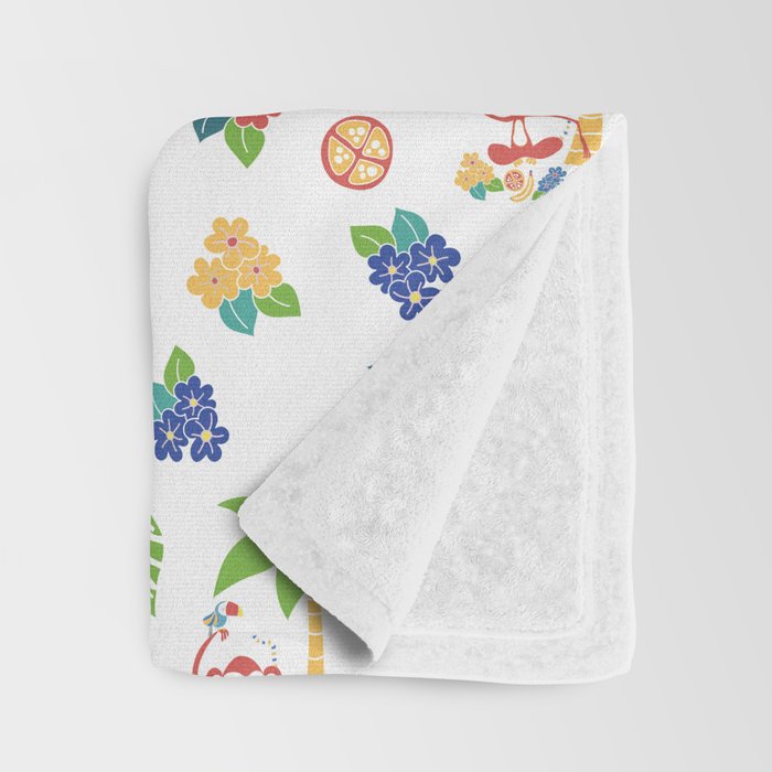 Tropical Monkey Island Throw Blanket Gallery Image 3