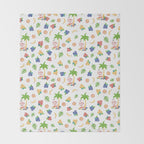 Tropical Monkey Island Throw Blanket Gallery Image 2