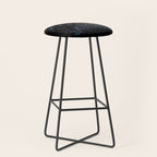 Deer in Winter Night Forest Stool Gallery Image 1