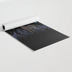 Deer in Winter Night Forest Yoga Mat Gallery Image 2