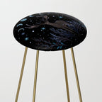 Deer in Winter Night Forest Stool Gallery Image 2