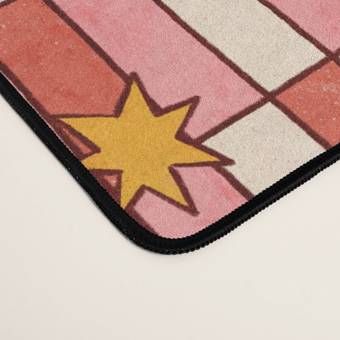 Retro Starry Plaid Desk Mat Gallery Image 4