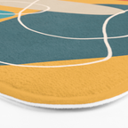 Minimal Colorful Abstract Shapes 3 Bath Mat Gallery Image 3