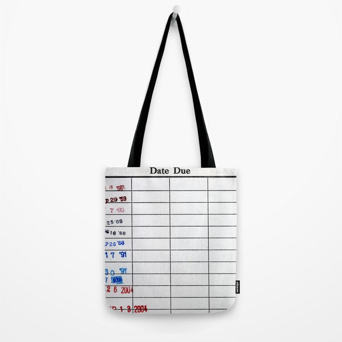 Date Due #2 - Retro Photograph Tote Bag Gallery Image 2