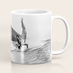 Surfing Diamond Head, Hawaii Coffee Mug Gallery Image 1