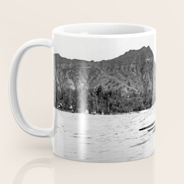 Surfing Diamond Head, Hawaii Coffee Mug Gallery Image 3