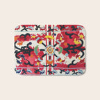 Ikat Suzani  Antique Uzbekistan Tribal Wedding Bedsheet Print Bath Mat Gallery Image 1