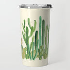 In my happy place - hedgehog meditating in cactus jungle Travel Mug Gallery Image 2