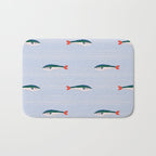 Sardines In The Sea Pattern Bath Mat Gallery Image 1