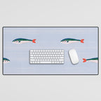 Sardines In The Sea Pattern Desk Mat Gallery Image 1