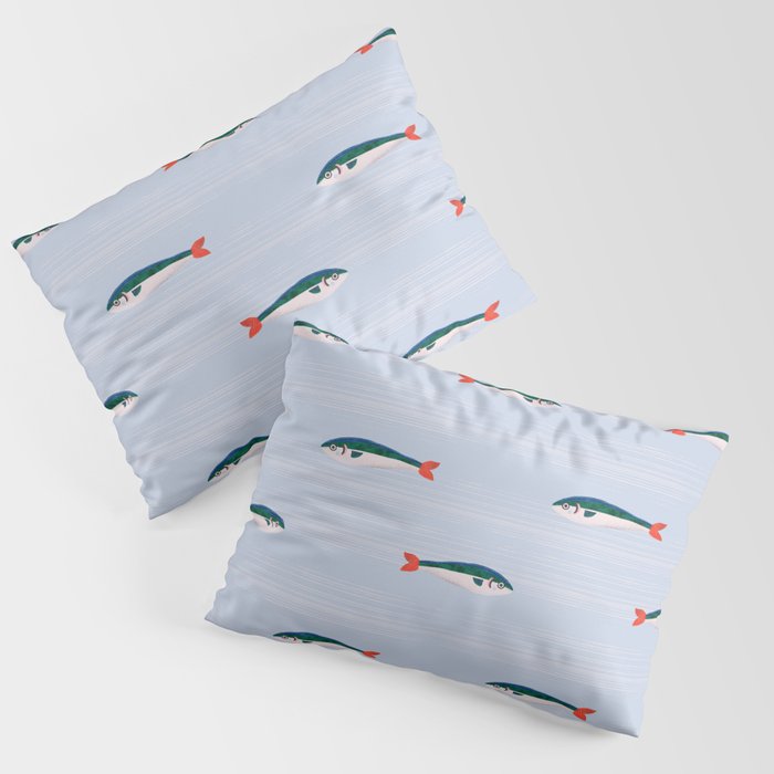 Sardines In The Sea Pattern Pillow Sham Gallery Image 3