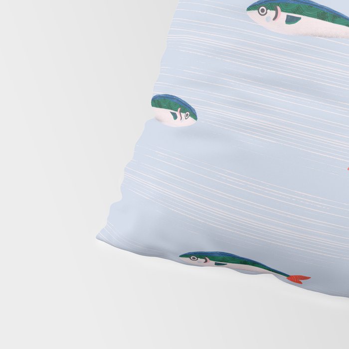 Sardines In The Sea Pattern Pillow Sham Gallery Image 4