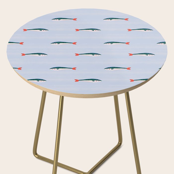Sardines In The Sea Pattern Side Table Gallery Image 2