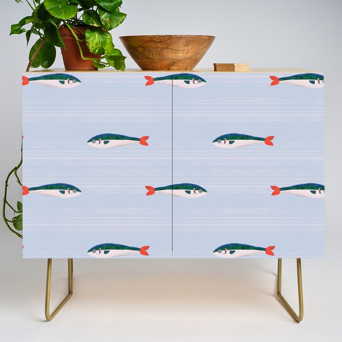 Sardines In The Sea Pattern Credenza Gallery Image 1