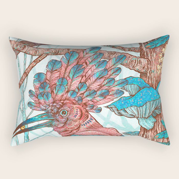 River Hoopoe Rectangular Pillow Gallery Image 1