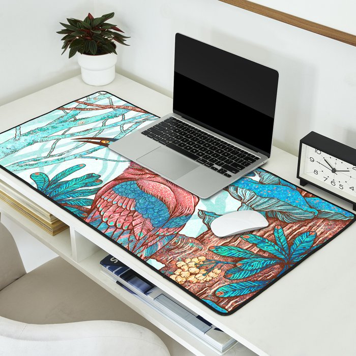 River Hoopoe Desk Mat Gallery Image 2