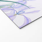 purple iris watercolor Welcome Mat Gallery Image 2