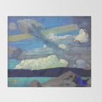Tom Thomson Clouds ("The Zeppelins") 1915 Canadian Landscape Artist Throw Blanket Gallery Image 2