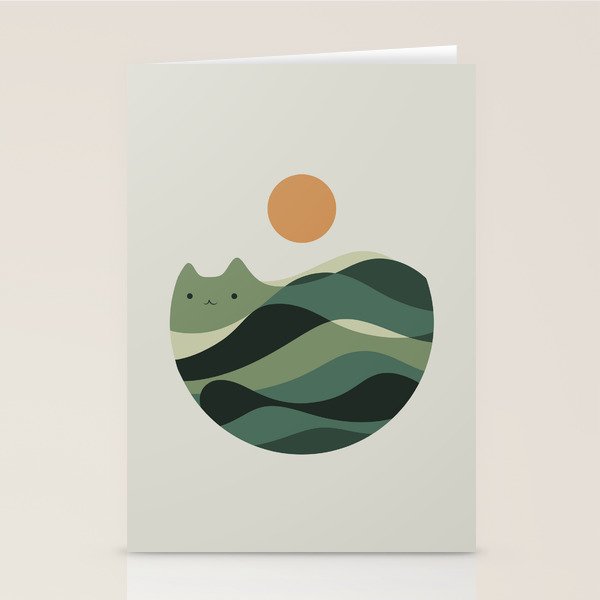 Cat Landscape 123 Stationery Card Gallery Image 2