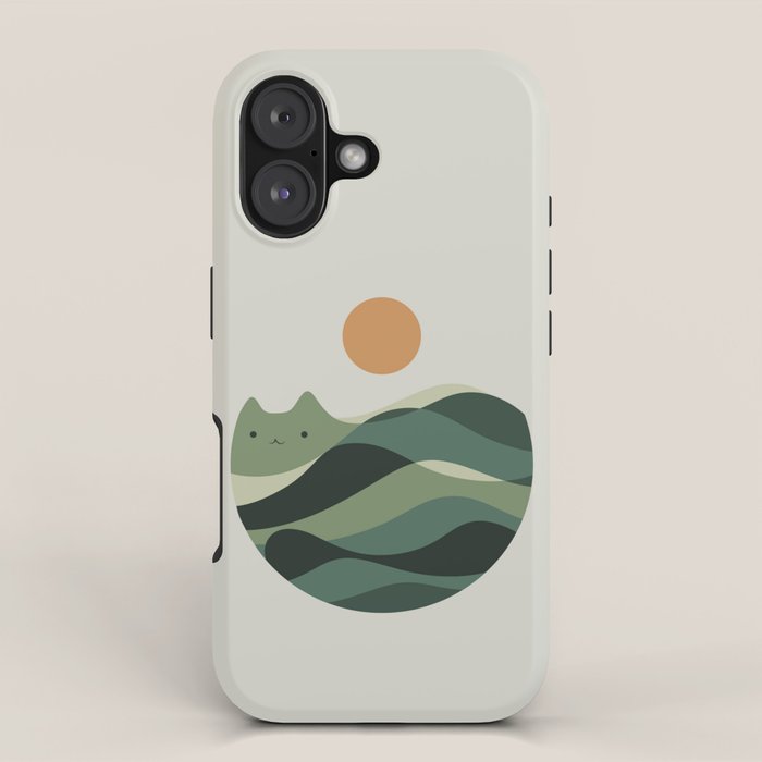 Cat Landscape 123 iPhone Case Gallery Image 1