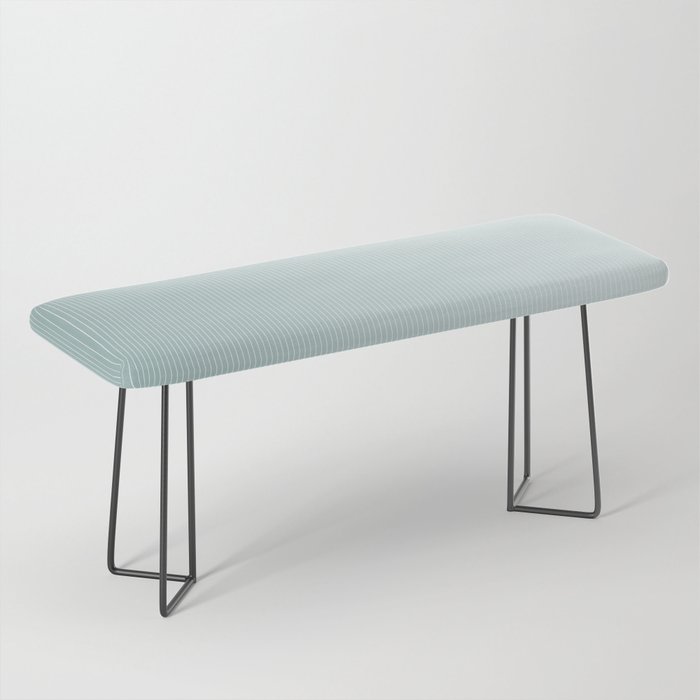 Ombre Arch XVII Natural Teal Gradient Modern Geometric Lines Bench Gallery Image 1