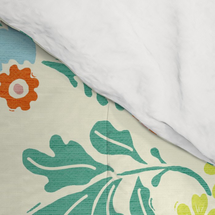 Classic Chinese-Inspired Pastel Floral Pattern Comforter Gallery Image 4