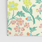 Classic Chinese-Inspired Pastel Floral Pattern Poster Gallery Image 3