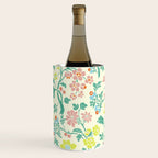 Classic Chinese-Inspired Pastel Floral Pattern Wine Chiller Gallery Image 2