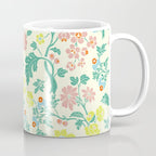 Classic Chinese-Inspired Pastel Floral Pattern Coffee Mug Gallery Image 1