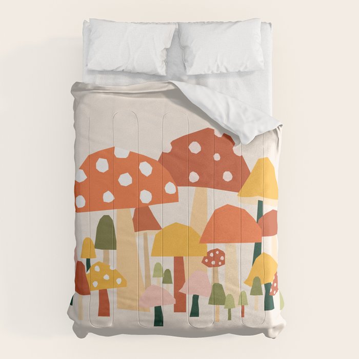 Fall Mushrooms  Comforter Gallery Image 1