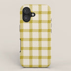 Antique Moss Check Grid iPhone Case Gallery Image 1