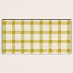Antique Moss Check Grid Desk Mat Gallery Image 3