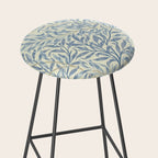William Morris Vintage Willow Bough Blue Cream Pattern Stool Gallery Image 2