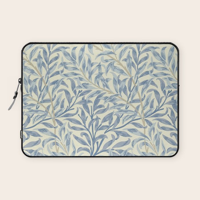 William Morris Vintage Willow Bough Blue Cream Pattern Laptop Sleeve Gallery Image 1